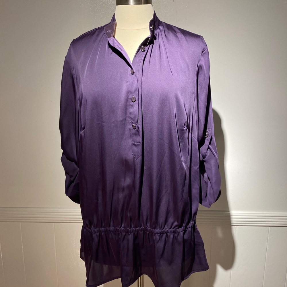 Michael Kors Drop Waist Blouse Purple